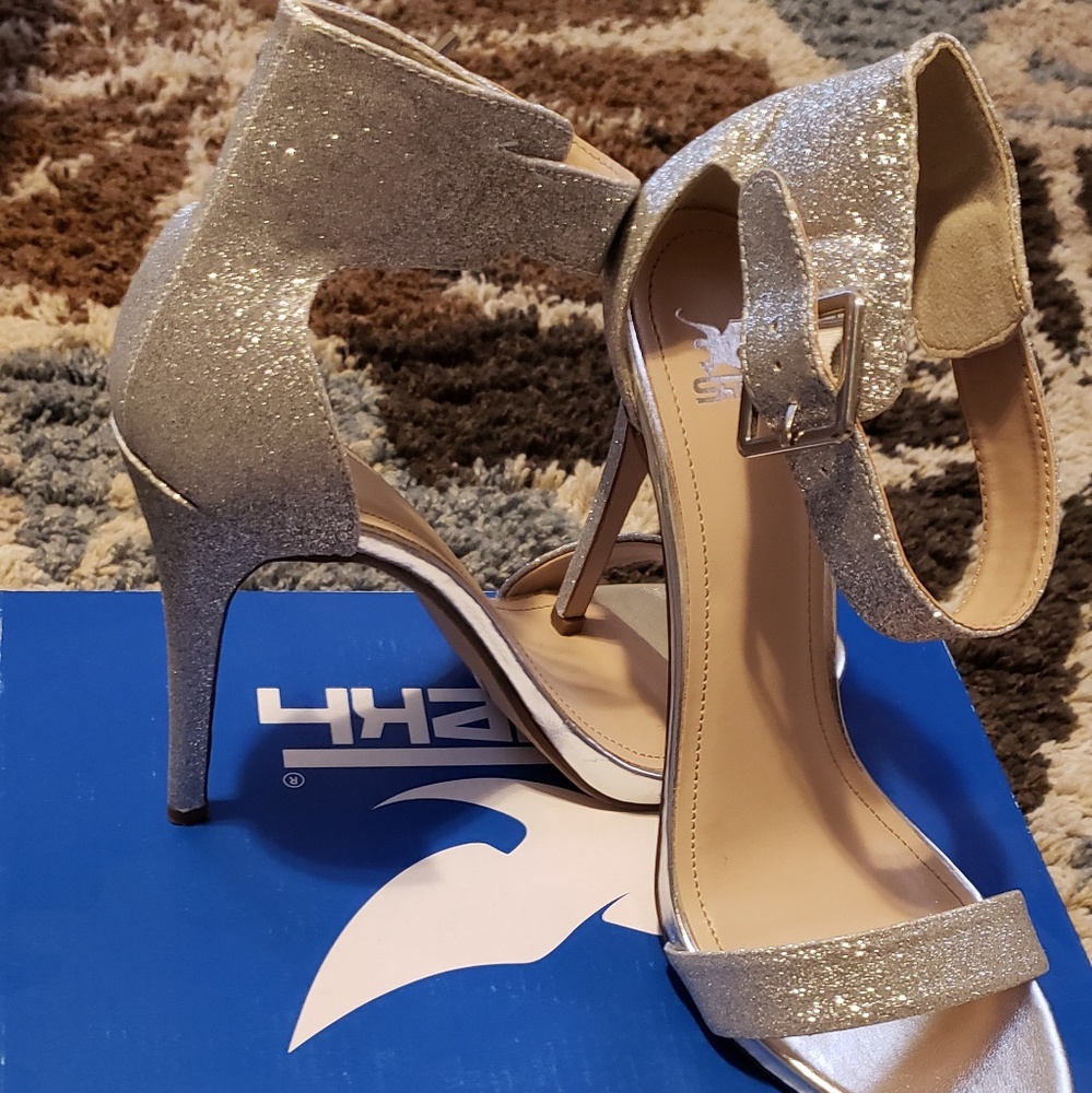 Silver Glitter Shoes
